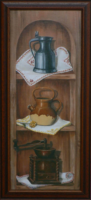 Poličkové zátiší III, Obrazy Galerie Kočka