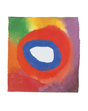 Reprodukce - Abstraktní malba - Colour studies with technical, Wassily Kandinsky