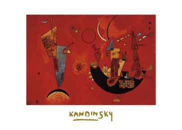 Reprodukce - Abstraktní malba - Mit und Gegen, Wassily Kandinsky