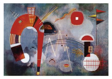 Reprodukce - Abstraktní malba - Rond et pointu, Wassily Kandinsky