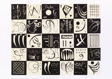 Reprodukce - Abstraktní malba - Trente (1937), Wassily Kandinsky
