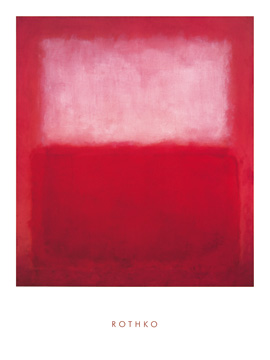 Reprodukce - Abstraktní malba - White over Red, Mark Rothko