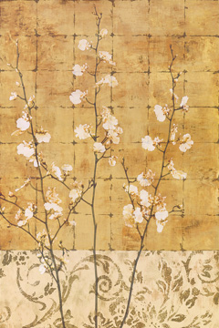 Reprodukce - Asian Art - Blossoms in Gold II, Chris Donovan