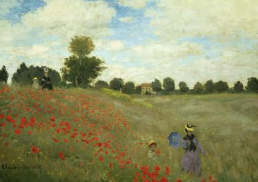 Reprodukce - Exclusive - Mohnfeld bei Argenteuil, Claude Monet