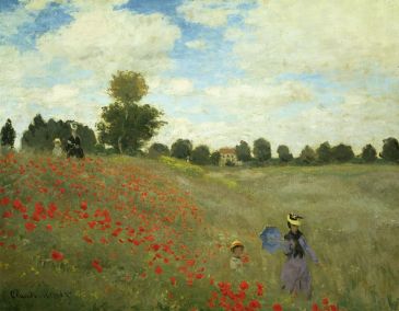 Reprodukce - Exclusive - Mohnfeld bei Argenteuil, Claude Monet