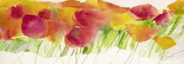 Reprodukce - Exclusive - Poppy ribbon yellow, Marta Peuckert