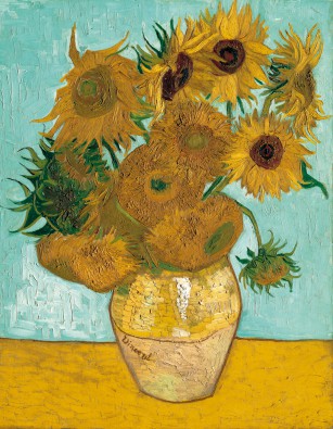 Reprodukce - Exclusive - Vase mit Sonnenblumen, Vincent Van Gogh