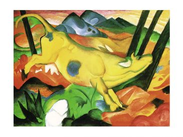 Reprodukce - Expresionismus - Gelbe Kuh, Franz Marc