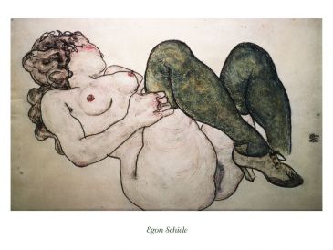 Reprodukce - Expresionismus - Nudo femminile, Egon Schiele