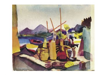 Reprodukce - Expresionismus - Paesaggio Presso, August Macke