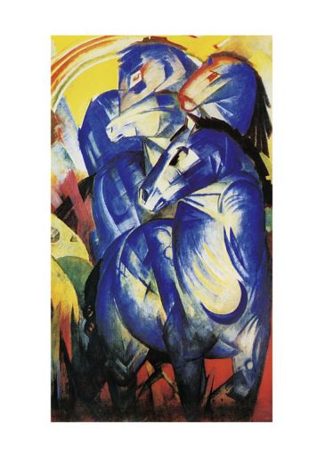 Reprodukce - Expresionismus - Torri dei Cavalli, Franz Marc