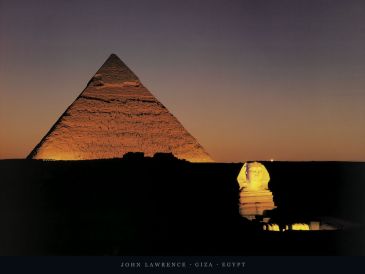 Reprodukce - Fotografie krajin - Giza, Egypt, John Lawrence