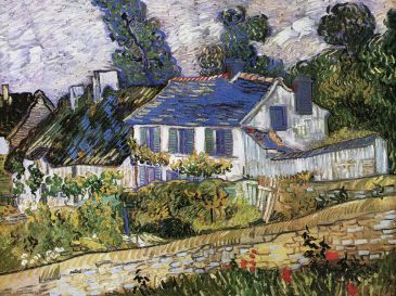 Reprodukce - Impresionismus - Case ad Auvers, Vincent van Gogh