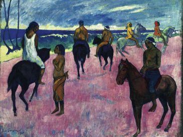 Reprodukce - Impresionismus - Cavalli in Spiaggia, Paul Gauguin