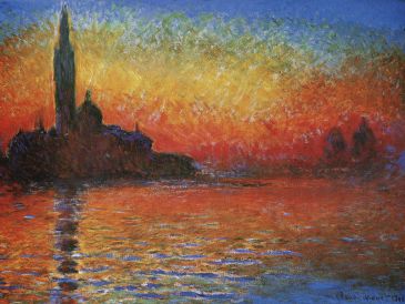 Reprodukce - Impresionismus - Crepuscolo, Claude Monet