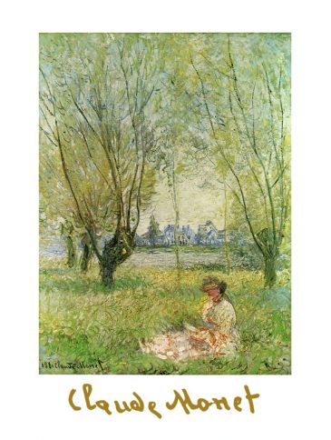 Reprodukce - Impresionismus - Donna sotto i salici, Claude Monet