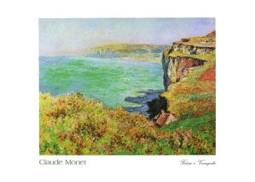 Reprodukce - Impresionismus - Falaise a Varengeville, Claude Monet