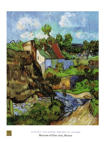 Reprodukce - Impresionismus - Houses at Auvers, Vincent van Gogh