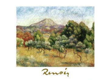Reprodukce - Impresionismus - Il mont Sainte-Victoire, Auguste Renoir