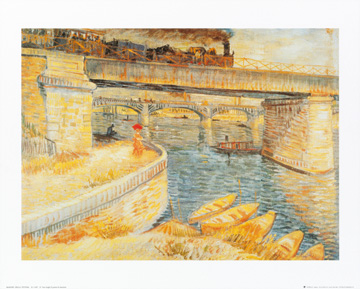 Reprodukce - Impresionismus - Il ponte di Asnieres, Vincent van Gogh