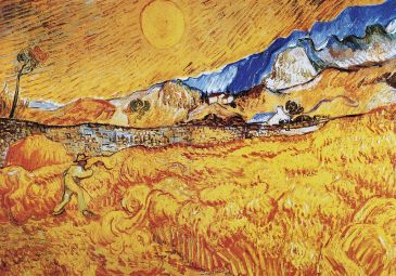 Reprodukce - Impresionismus - La mietitura, Vincent van Gogh