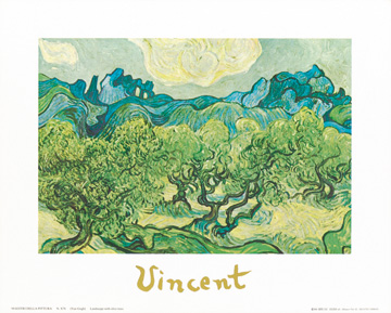 Reprodukce - Impresionismus - Landscapes with olive trees, Vincent van Gogh