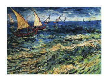 Reprodukce - Impresionismus - Seascape at Saintes-Maries, Vincent van Gogh