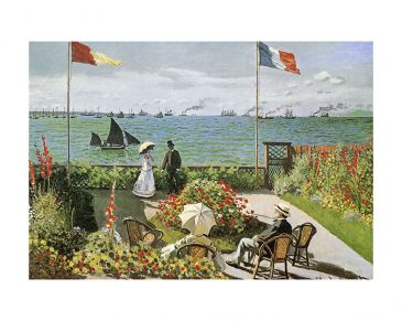 Reprodukce - Impresionismus - Terazza sul mare a Saint-Adresse, Claude Monet