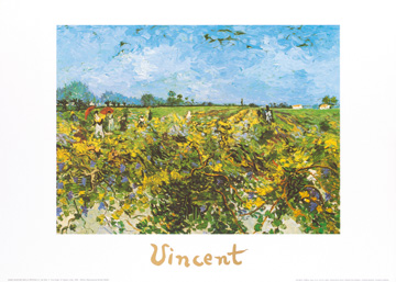 Reprodukce - Impresionismus - The green vineyard, Vincent van Gogh
