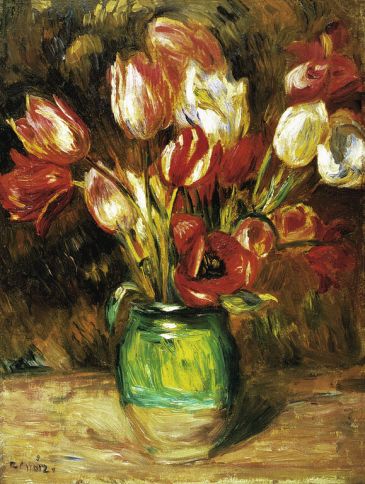 Reprodukce - Impresionismus - Tulips in a Vase, Auguste Renoir