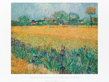 Reprodukce - Impresionismus - Vista di Arles con irises, Vincent van Gogh