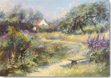 Reprodukce - Krajiny - Le jardin du peintre, Paul Messely