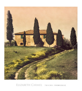 Reprodukce - Krajiny - Tuscan Farmhouse, Elisabeth Carmel