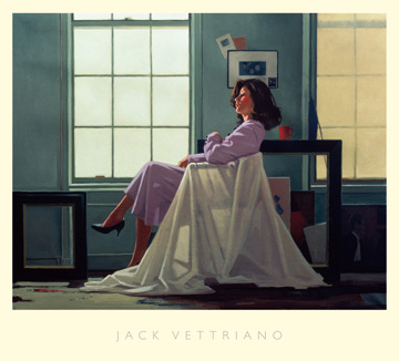 Reprodukce - Lidé - Winter Light and Lavender, Jack Vettriano