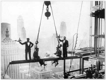 Reprodukce - Města - LUNCH ABOVE MANHATTAN, Getty Images