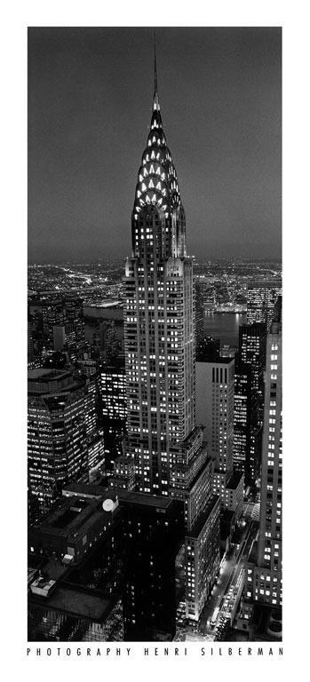 Reprodukce - Město - Chrysler Building, Henri Silberman