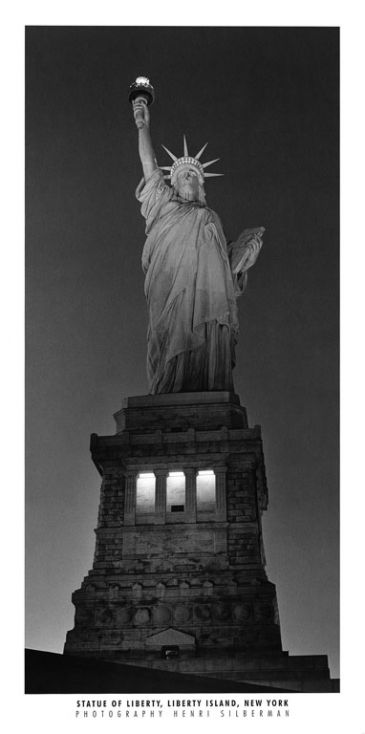 Reprodukce - Město - Statue of Liberty, Henri Silberman