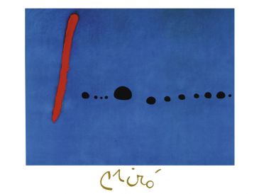 Reprodukce - Modernismus - Blue II, 4-3-61, Joan Miró