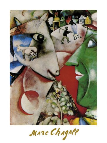 Reprodukce - Modernismus - I and the village, 1911, Marc Chagall