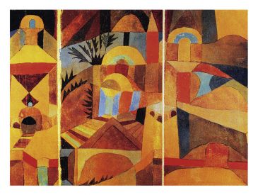 Reprodukce - Modernismus - Il giardino del tempio, Paul Klee