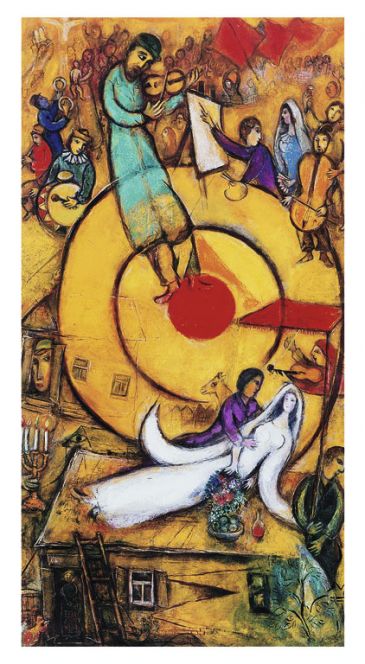 Reprodukce - Modernismus - Il sogno, Marc Chagall