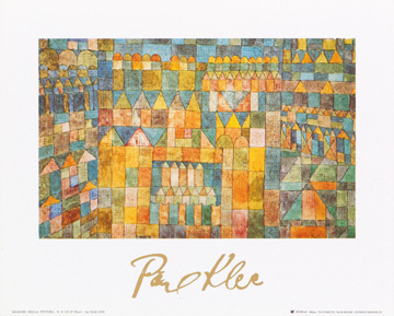 Reprodukce - Modernismus - Tempelviertel von Pert, 1928, Paul Klee
