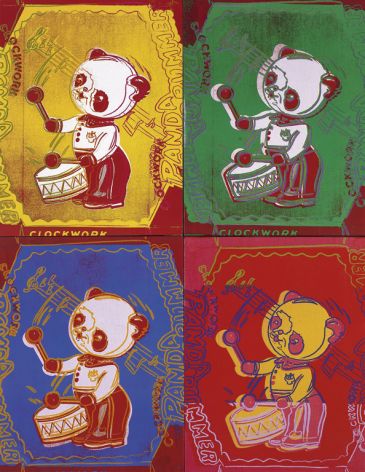 Reprodukce - Pop a op art - Four Pandas, 1983, Andy Warhol