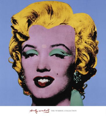 Reprodukce - Pop a op art - Shot-Blue Mariyn, Andy Warhol