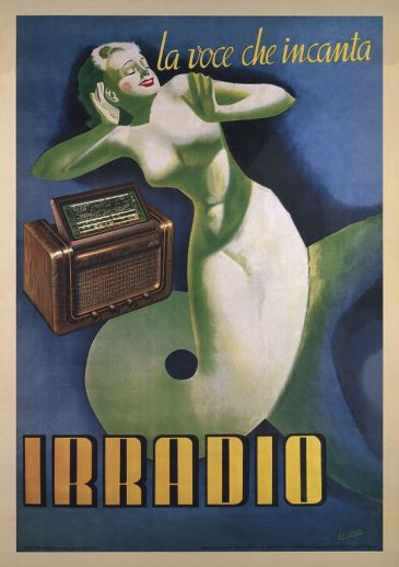 Reprodukce - Poster art - Irradio, 1939, Gino Boccasile