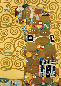 Reprodukce - Secese - Die Erfüllung, Gustav Klimt