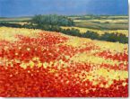Reprodukce - Tisk na plátno - Harvest Poppies