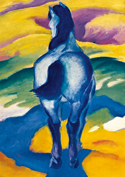 Reprodukce - Zvířata - Blaues Pferd II, Franz Marc