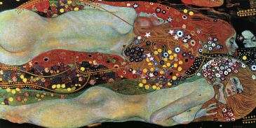 Secese - Wasserschlangen II, Gustav Klimt